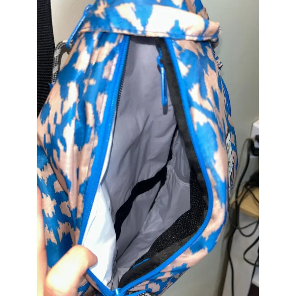Kavu Men's Blue Multicolor Rope Sling back Swim Canvas Shoulder Bag EUC